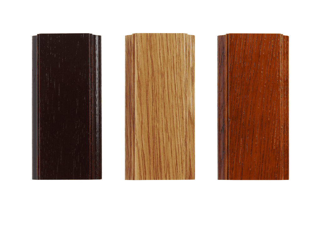 different stains colors used on luxury french wood windows